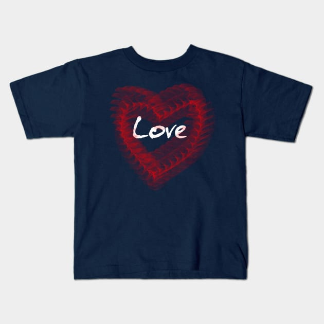 Love Heart Kids T-Shirt by tommysphotos